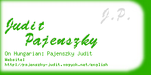 judit pajenszky business card